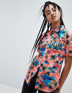 Рубашка с тропическим гавайским принтом Vans - Мульти