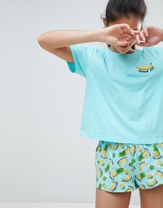 Трикотажная футболка и шорты ASOS DESIGN - Мульти