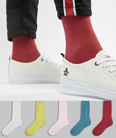 Набор из 5 пар носков в стиле ретро ASOS DESIGN - Мульти