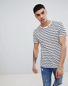 Футболка в полоску и горошек Jefferson - Кремовый