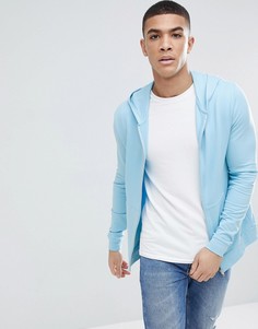 Худи обтягивающего кроя ASOS DESIGN - Синий