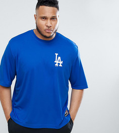 Темно-синяя oversize-футболка Majestic PLUS L.A Dodgers - Темно-синий