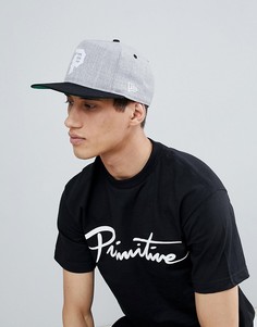 Серая бейсболка с классическим логотипом Primitive Minor League - Серый
