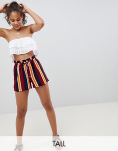 Шорты в полоску Missguided Tall - Красный