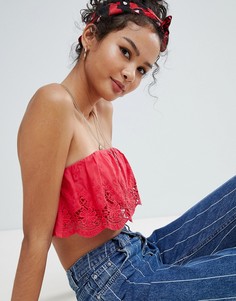 Кружевной топ Miss Selfridge - Красный