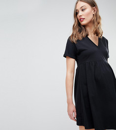 Свободное хлопковое платье ASOS DESIGN Maternity - Черный