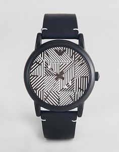Часы с кожаным ремешком Emporio Armani AR11136 - Черный