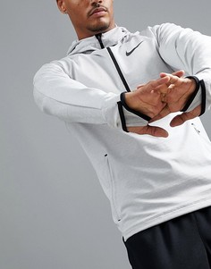 Худи светло-серого цвета с короткой молнией Nike Training 886744-027 - Серый
