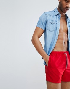 Красные короткие шорты для плавания ASOS DESIGN - Красный