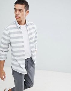 Футболка слим в горизонтальную полоску Selected Homme - Синий