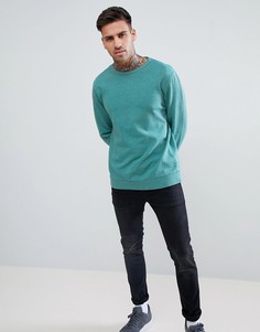 Зеленый меланжевый свитшот ASOS DESIGN - Зеленый