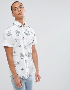 Рубашка с короткими рукавами и принтом Jack &amp; Jones Originals - Белый