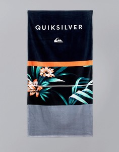 Полотенце с гавайским цветочным принтом Quiksilver Freshness - Черный