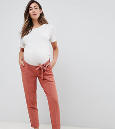 Брюки-галифе с поясом оби ASOS DESIGN Maternity - Оранжевый