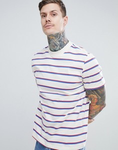 Свободная футболка в стиле ретро в полоску ASOS DESIGN - Белый