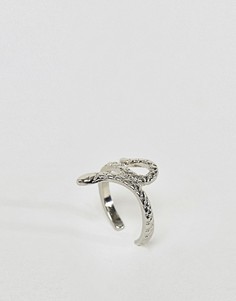 Кольцо на палец ноги со змеей ASOS DESIGN - Серебряный