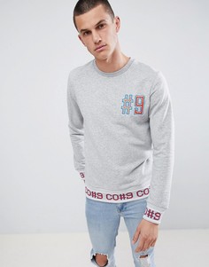Свитшот с надписью на манжетах Jack &amp; Jones Core - Серый