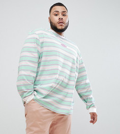 Синий лонгслив из органического хлопка Puma PLUS эксклюзивно для ASOS - Фиолетовый