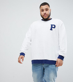 Белый махровый свитшот из органического хлопка Puma PLUS эксклюзивно для ASOS - Белый