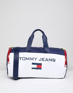 Сумка дафл с логотипом-флагом в стиле 90-х Tommy Jeans - Белый