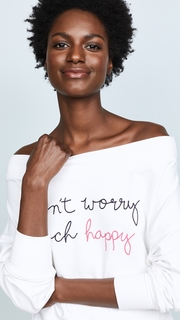 SUNDRY Beach Happy Off Shoulder Pullover