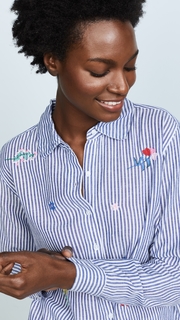 SUNDRY Floral Oversized Shirt