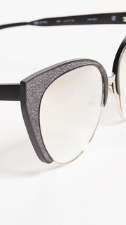 Matthew Williamson Glitter Cat Eye Sunglasses