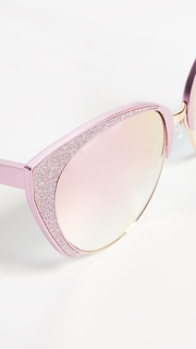 Matthew Williamson Glitter Cat Eye Sunglasses