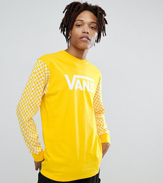 Лонгслив с рукавами в клетку Vans Heritage эксклюзивно для ASOS - Желтый