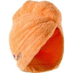 Полотенце Для Волос Светло–оранжевое Из Мягкой Микрофибры Nabaiji