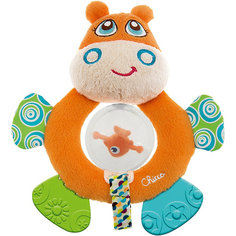 Мягкая игрушка-погремушка "Бегемот Hippo", Chicco