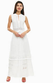 Белое хлопковое платье Desigual