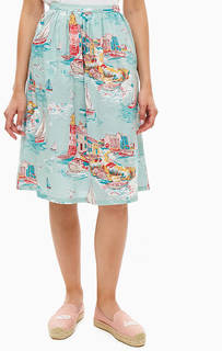 Расклешенная юбка из хлопка Cath Kidston