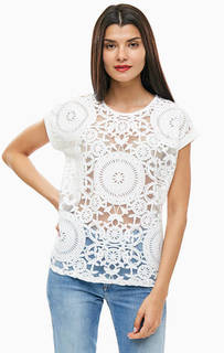 Хлопковая футбокла с принтом Desigual