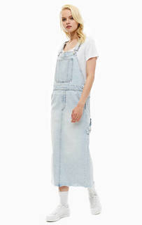 Джинсовое платье-сарафан с карманами Cheap Monday