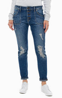 Рваные джинсы бойфренд с низкой посадкой Mustang
