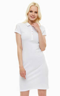 Хлопковое платье средней длины с короткими рукавами U.S. Polo Assn.