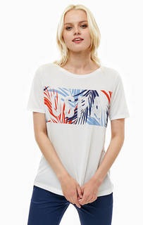 Белая футболка с принтом U.S. Polo Assn.