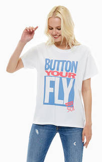 Хлопковая футболка с принтом 501® DAY Levis®