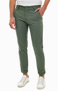 Хлопковые брюки чиносы цвета хаки Dockers