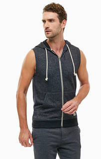 Темно-серый жилет с капюшоном Jack & Jones