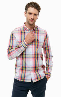 Хлопковая рубашка в клетку U.S. Polo Assn.