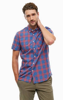 Хлопковая рубашка в клетку Mustang