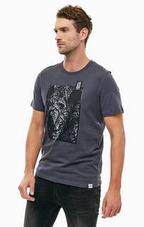 Футболка из хлопка серого цвета Jack & Jones