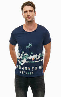 Футболка с тропическим принтом Jack & Jones