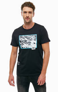 Футболка из хлопка черного цвета Jack & Jones