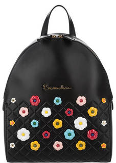 Кожаный рюкзак с декоративной отделкой Braccialini