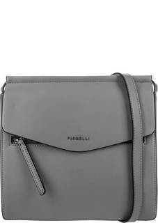 Серая сумка через плечо с одним отделом Fiorelli