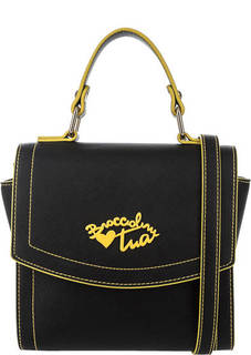 Черная сумка с откидным клапаном Braccialini