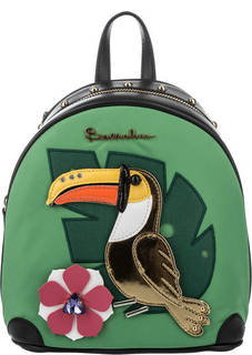 Текстильный рюкзак с декоративной отделкой Braccialini